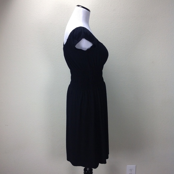 NWT Karen Kane Black Ruched Elastic Waist … - Picture 5 of 7
